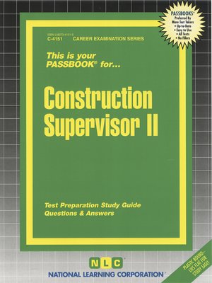 cover image of Construction Supervisor II